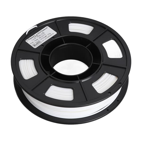 3D-printertråd Hvit 1,75 mm 8,8 oz Nettovekt 180 til 210 Celsius PLA-tråd for 3D-utskrift Fylling Utskifting