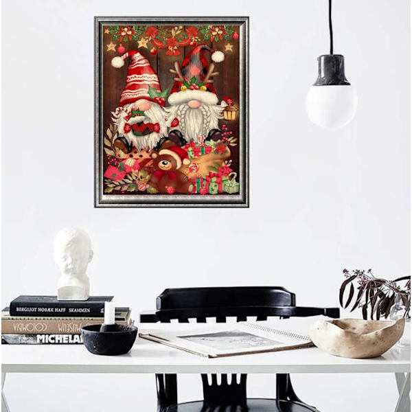 Julemandens bjørn diamantmaleri (30*40 cm)