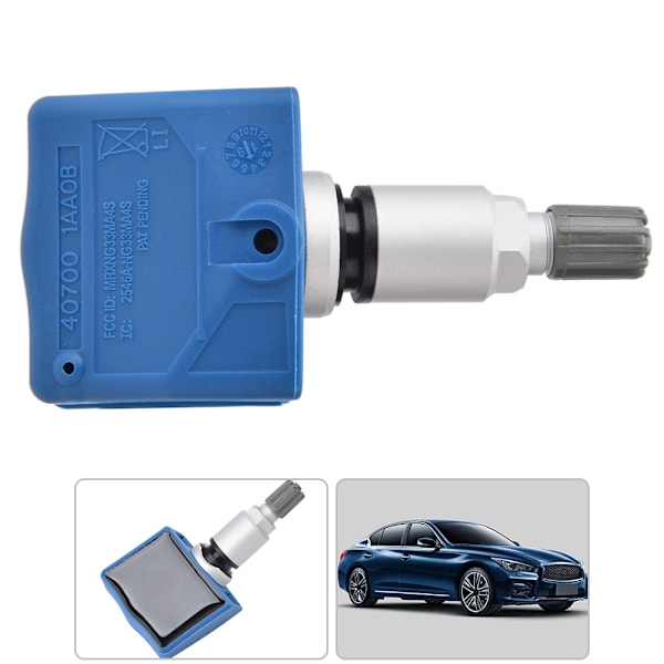 1 stk Bil TPMS Dæktryksensor 40700-1AA0B Passer til Infiniti