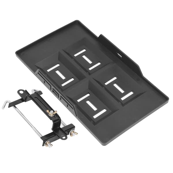 Bilbatteriholder Ned Brickfaste Kit Højdejusterbar Sort Robust Holdbar Universal