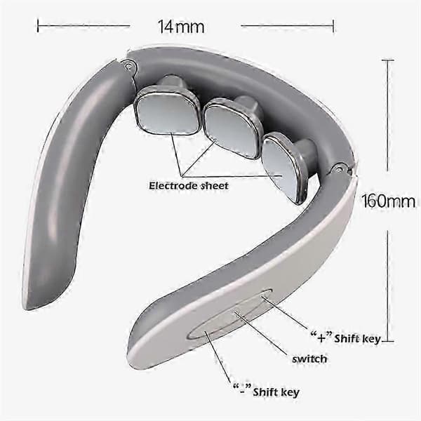 Multifunktionelt cervikalt rygsøjleinstrument: tre-hoved design, nakkepleje. heldig