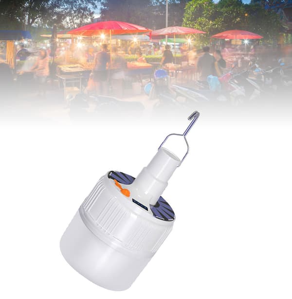 Solar Oppladbar LED-lampe Fjernkontroll Nattmarked Campinglys