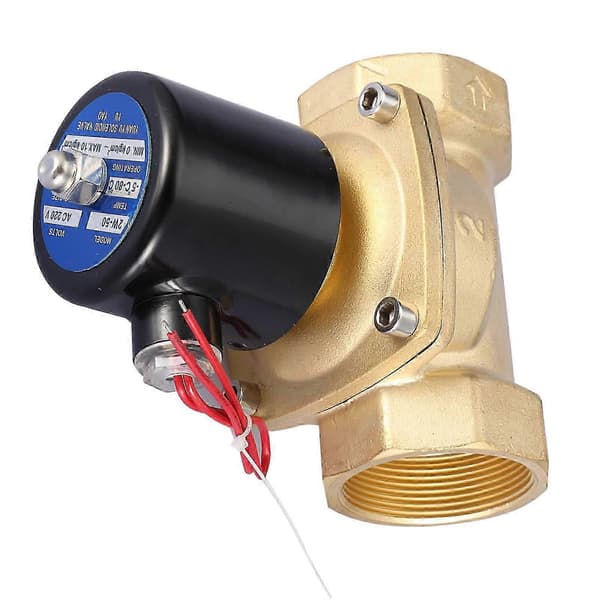 220VAC normalt lukket messing elektrisk magnetventil DN50 2[ht]