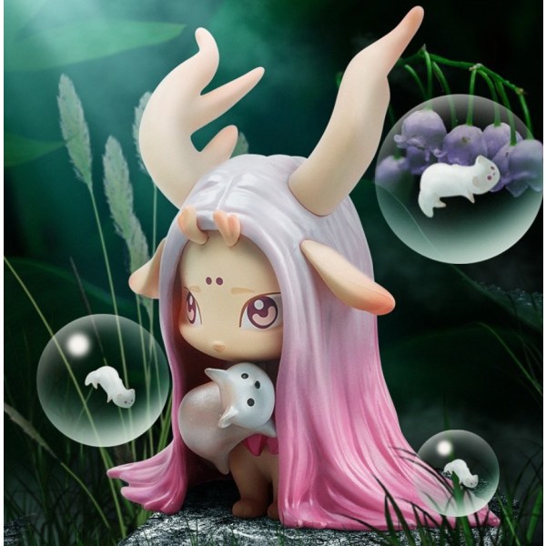Fuzhu Wonderland Elk Forest Series Tide Game Dolls Håndlavede Ornament Gift Blind Box (6 stykker)