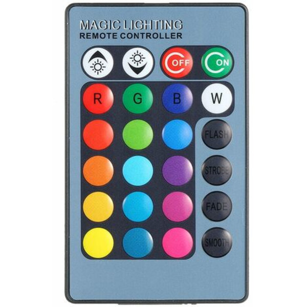 AC85-265V 20W (faktisk effekt er 10W)​RGB LED undervannslys med fjernkontroll svart europeisk standard