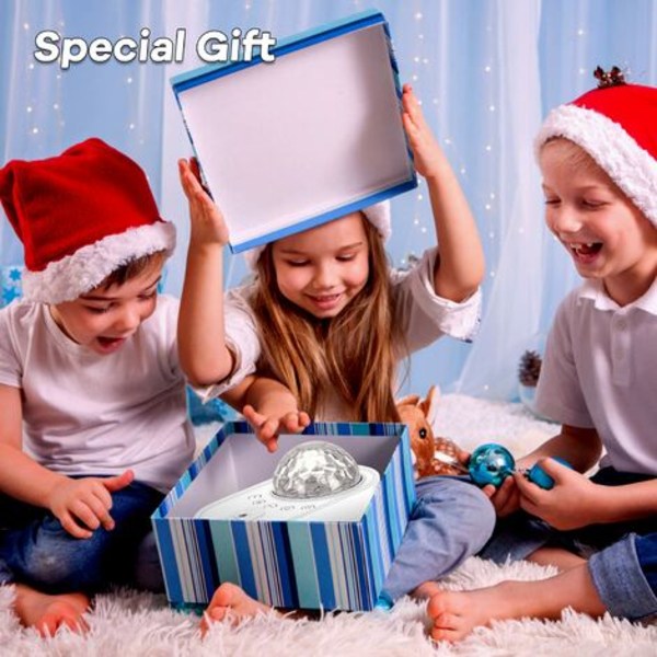 Star Projector Night Light, Galaxy Projector Lamp, Indbygget Bluetooth-højttaler, Timer med fjernbetjening, Star Projector Kids Ad