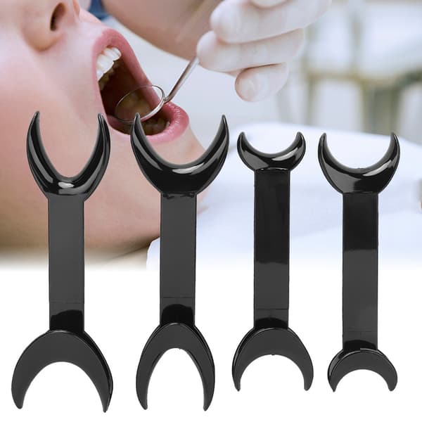 Dental T Form Leppe Retraktor Munnåpner 4 stk