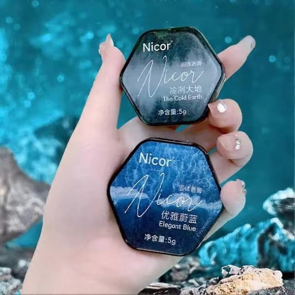 【HT】5g Nicor Parfym Solid Balm för män, långvarig doft bärbar uppfriskande deodorant balm green 5g