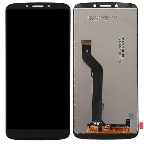 TFT LCD-skærm til Motorola Moto E5 Plus med Digitizer komplet samling Black