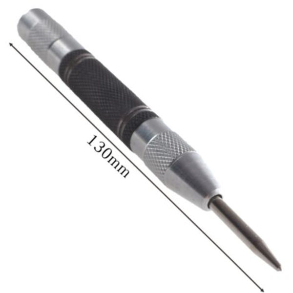 Automatisk Center Punch, 1st 13cm Justerbar Slag Automatisk Center Punch, för trä, metall, plast, 2st Ersättning T