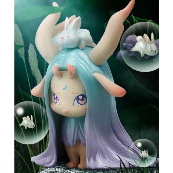 Fuzhu Wonderland Elk Forest Series Tide Game Dolls Håndlavede Ornament Gift Blind Box (6 stykker)