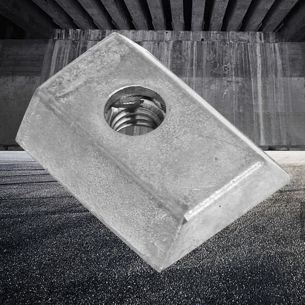 Zinklegering Metall Enkelspårsmutter Svarvdelar Tillbehör Fixering