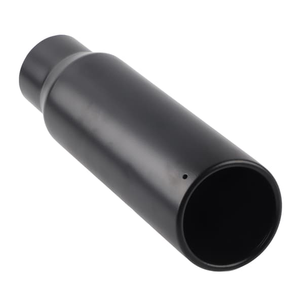 80 mm 3,1 tommer indløb 102 mm 4 tommer udløb Universal sort rustfrit stål udstødningsrør