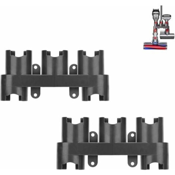 2st Väggmonteringshållare för Dyson V11 V10 V8 V7 Dammsugare, Väggmonterad Docks Station Tillbehör Förvaringshållare för Dys