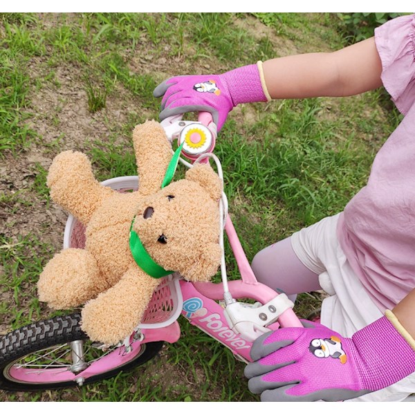 Kinderhandschuhe Cartoon Garten Graben Erde Pflanzen Reiten Rollschuhlaufen Verschleißfest Reißfest Sicherheit Geruchsfrei Schutzhandschuhe (4er Set)