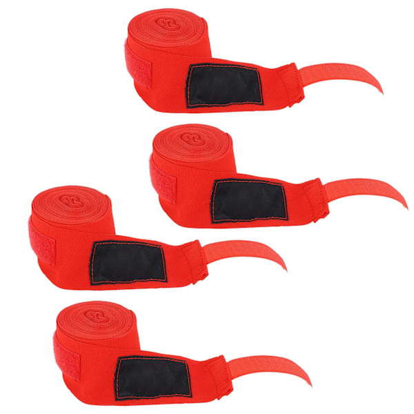 Andningsbara Röda Boxningslindor 5M 4-pack