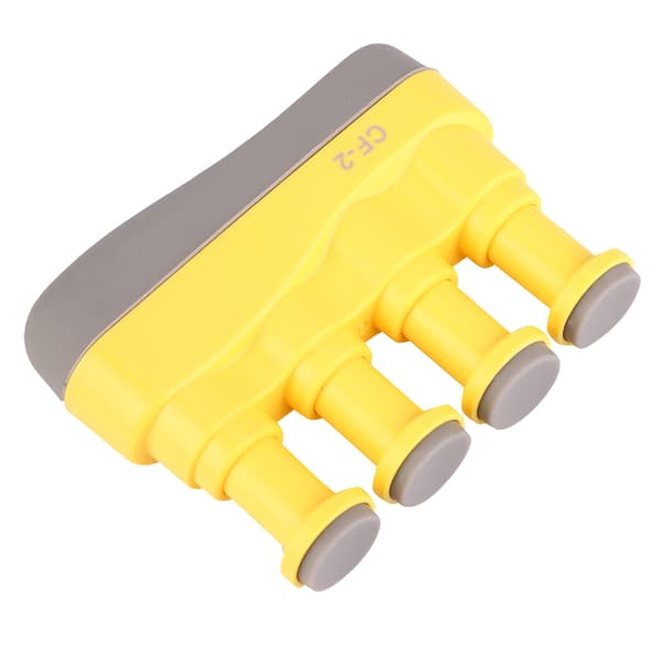 Barn Variabel Hand Finger Styrka Spänning Tränare Grip Trainer för piano gitarr (Gul)