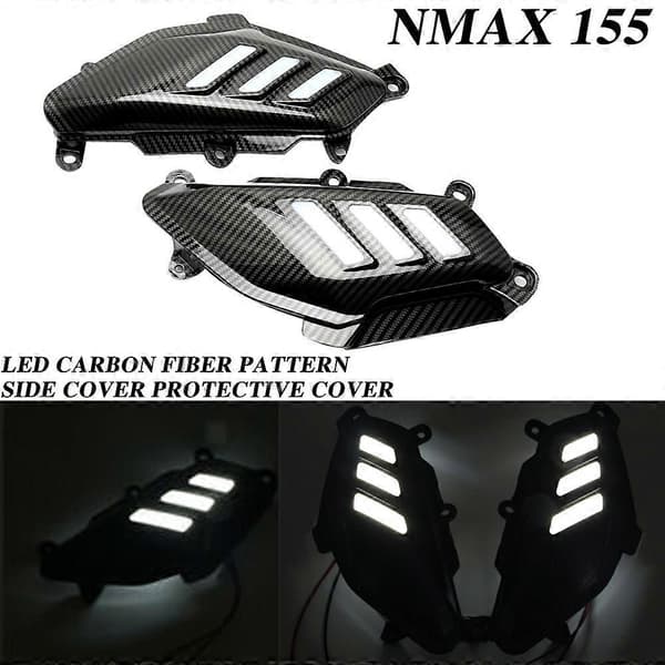 Til Yamaha Nmax155 Nmax125 NMAX NMAX155 2016 2017 2018 2019 Motorcykeltilbehør Bagsideafdækning med lysbeskyttelseshætte Bright blue light