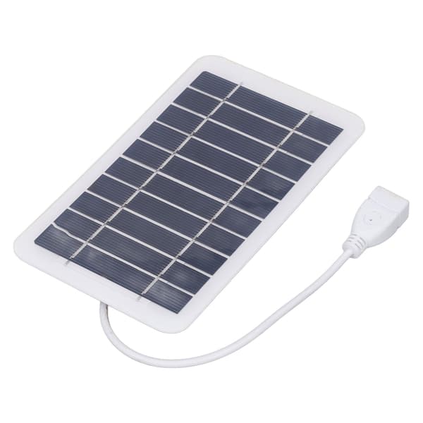 Solpanel Bærbar Utendørs Solcellepanellader for Kamera Mobiltelefon Power Pack 2W 5V