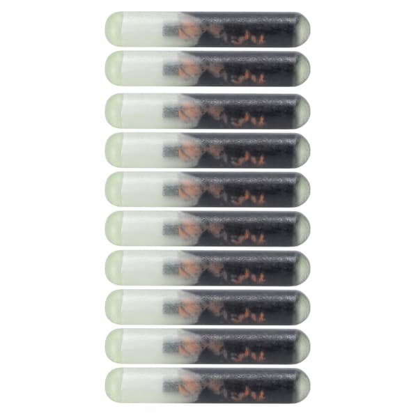 10-pack 2,12 mm standard glasdjurchipsset för djuridentifiering