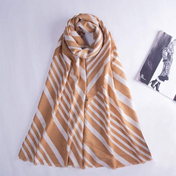Zebraliknande kashmir Dam Höst Vinter Scarf Filt Wrap Sjal Stole Varm Mjuk Zebra - Yellow 190*58CM