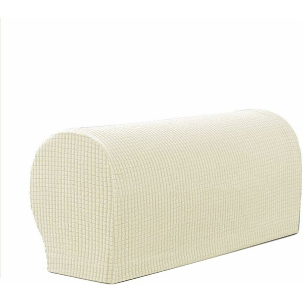 Soffarmstödsöverdrag Mjuka elastiska armstödsöverdrag Cover Halkskyddad cover - vit