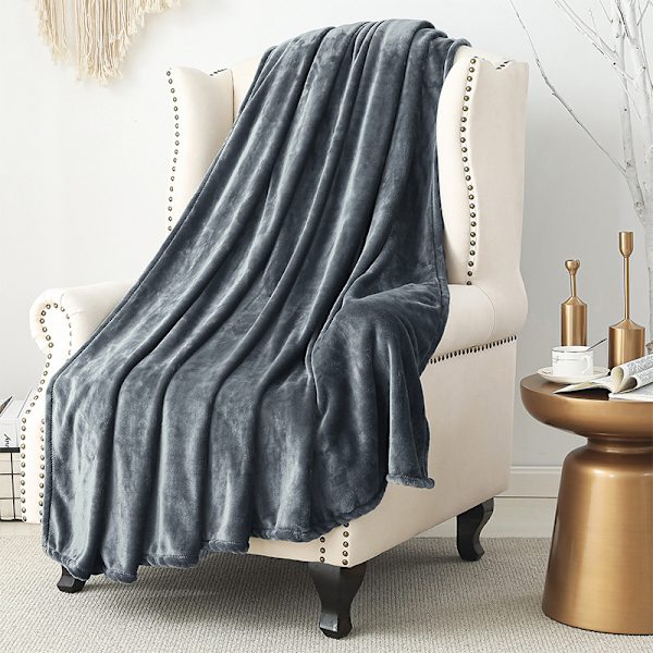 Ensfarget vendbart teppe teppe fortykket varmt sengetøy nap lite teppe (228*228 cm)
