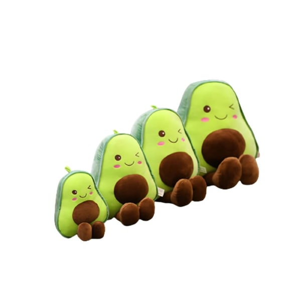 Musuos Avocado Plyschleksaker Tecknad Fruktstoppade djurdocka för barn