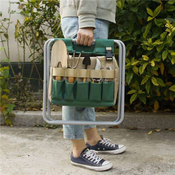 Trädgårdsväska (endast väska), hållare för trädgårdsredskap,  förvaringsväska, rymliga fickor, slitstark, lämplig för inomhusbruk d06d |  Fyndiq