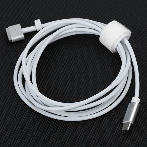 Power Delivery Snabbladdningsadapterkabel Notebook-tillbehör Typ-C till T-formad Vit