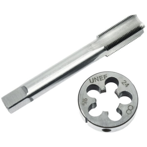 5/8''-24 högergänga HSS Tap and Die Set för gängåterställning Modell: 1 set