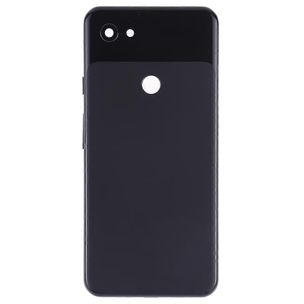Batterideksel med kameralinse og sideknapper for Google Pixel 3a XL Svart