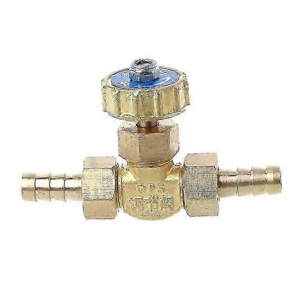Messing 8 mm albue nåleventil til propan butan gas, 1 Mpa modhagerstudser