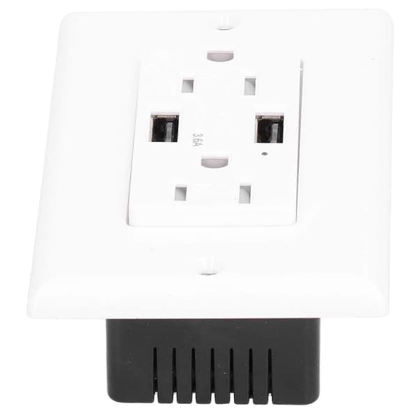 GFCI USB Slim Uttag Jordfelsbrytare AC125V LDURL15A A+A 3.6A