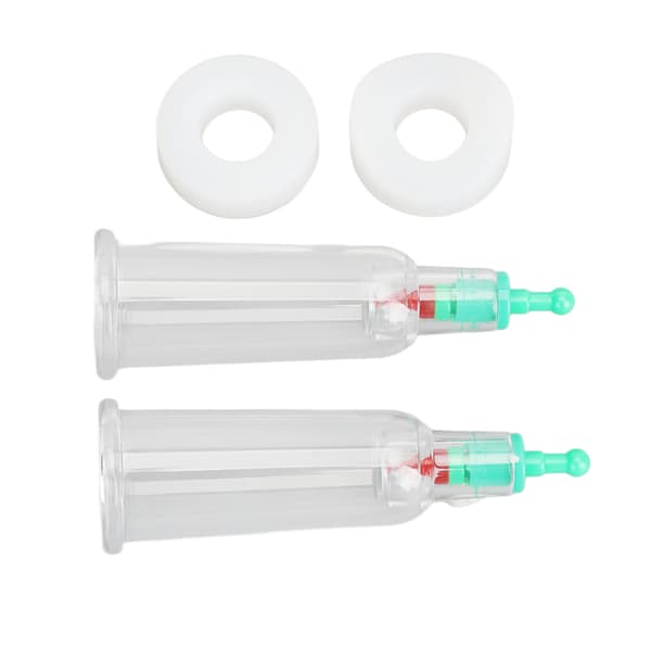 2 Finger Koppeterapi Kopper Silikon Plattform Albue Ringer Dyp Massasje Fingertupper Vakuum Koppekopper