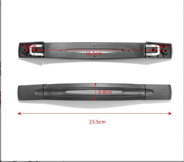 2 Luggage Handles Long, 23.3 cm, Plastic Luggage Handle Replacement Handle for Repair