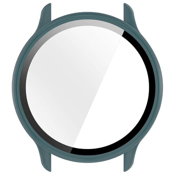 Garmin Vivoactive 6 -kova PC-kotelo, täysi kellon suojus karkaistulla lasikalvolla Multicolor Glossy Green