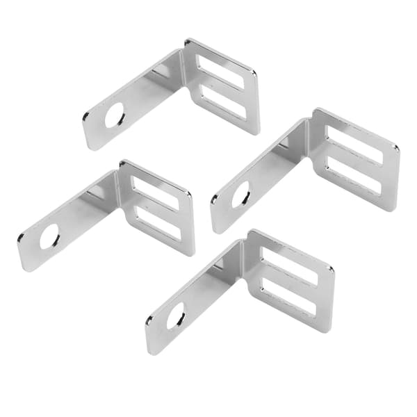 Universal Motorcykel Bakre Blinkersfäste Aluminiumlegering Montering Silver