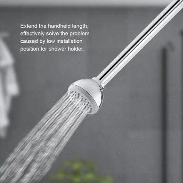 Suihkuvarren jatkovarren ruostumattomasta teräksestä valmistettu letkuputki kylpyhuoneen suihkupäälle, kierteen koko G1/2 tuumaa