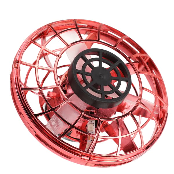 Flying Spinner Interactive Decompression Roterbar Fingertops Handmanövrerade Drönare Små UFO-leksaker för Outdoor Red