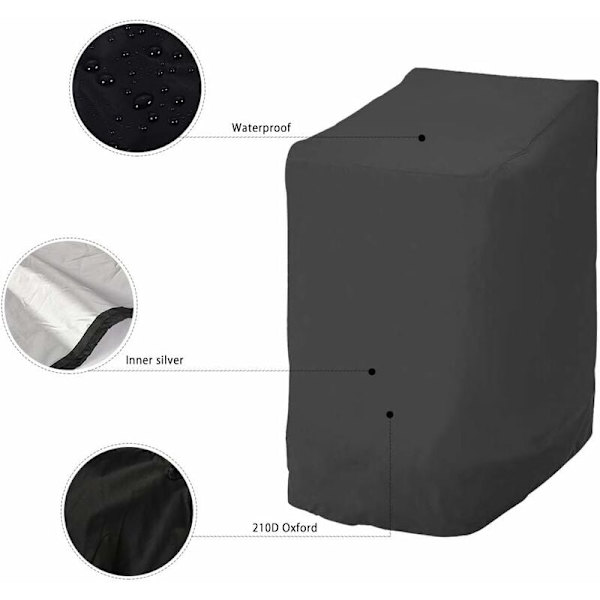 Cover Vattentätt utomhusstapelbart cover Anti-UV Dammtät cover Andas 420D Oxf