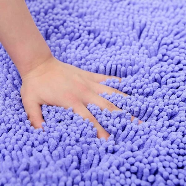 Lys rød 60*90 cm Gulvmatte Baderomsdør Absorberende dørmatte Baderom Sklisikker teppe