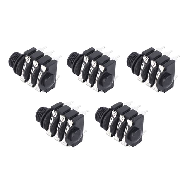 5 Stereo Jack 6,35 mm 6P Mikrofonkontakt Erstatning Revers Pickup Socket