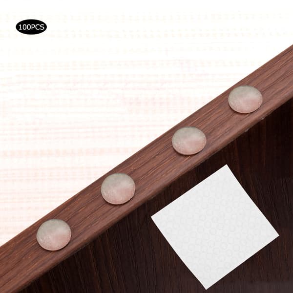 Transparenta halkfria silikonfötter 200st 10x3mm