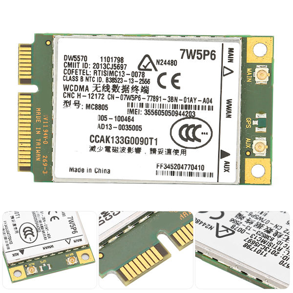 Trådløst 4G-modul WWAN Bredbånd Mobil E5440 E6440 E6540 E7240 E7440 M M6800 Mc8805
