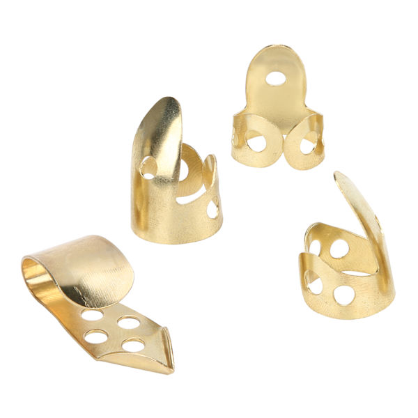 Metall Plektrum 3-Delars Guld Gitarrtillbehör
