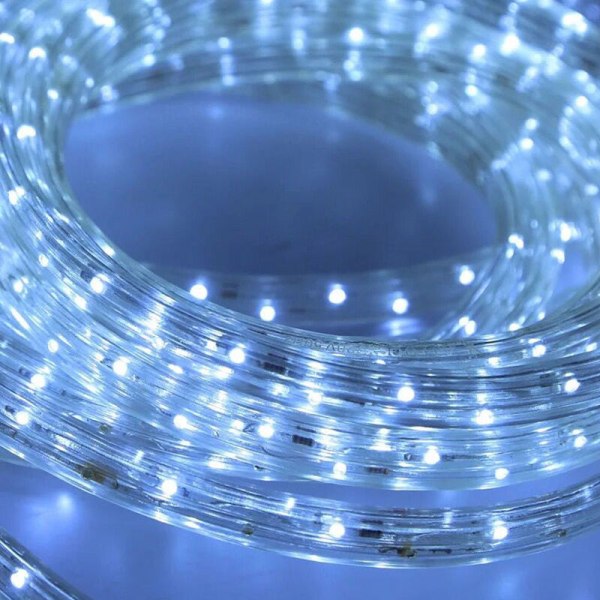 20M LED-taulys Vanntett innendørs/utendørs IP44-taulys Cool White String Light Strip Lights, for utendørs, hage,