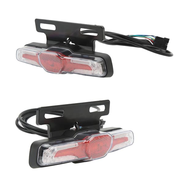 Baklys Elsykkel LED ABS Nattbaklys Blinklys 24‑48V