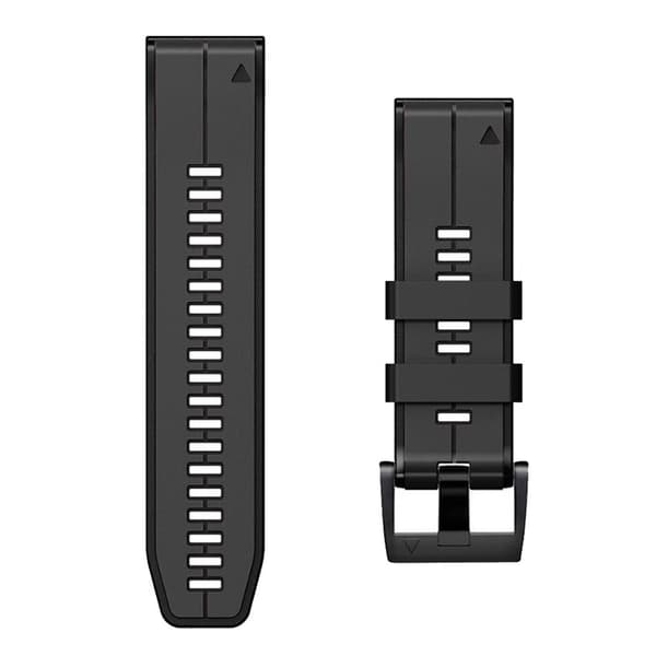 26 mm bløde silikone urremme til Garmin Fenix 6X/Fenix7X/7X pro, COROS Black Black 32