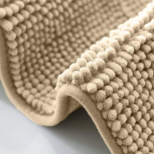 Absorberande dynor för badrumsgolvmatta (50*80 cm kamel),